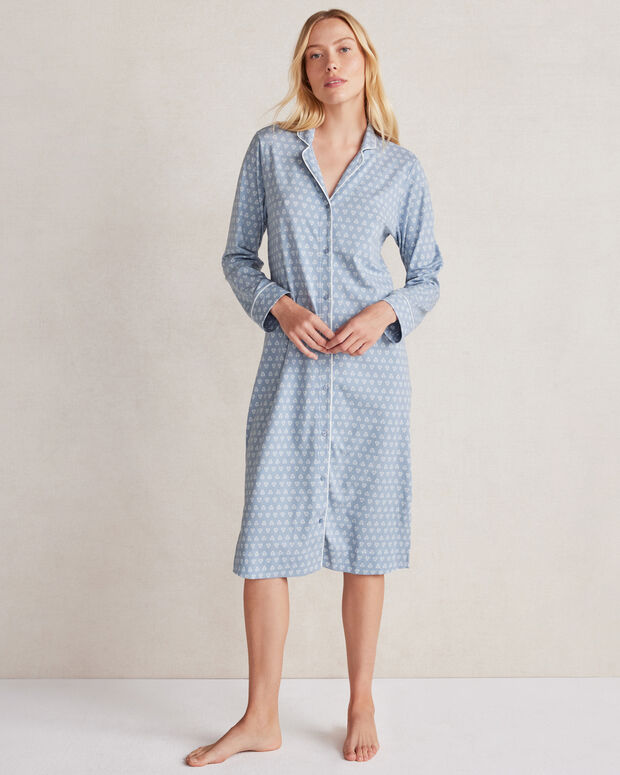 Organic Cotton Jersey Foulard Sleep Dress