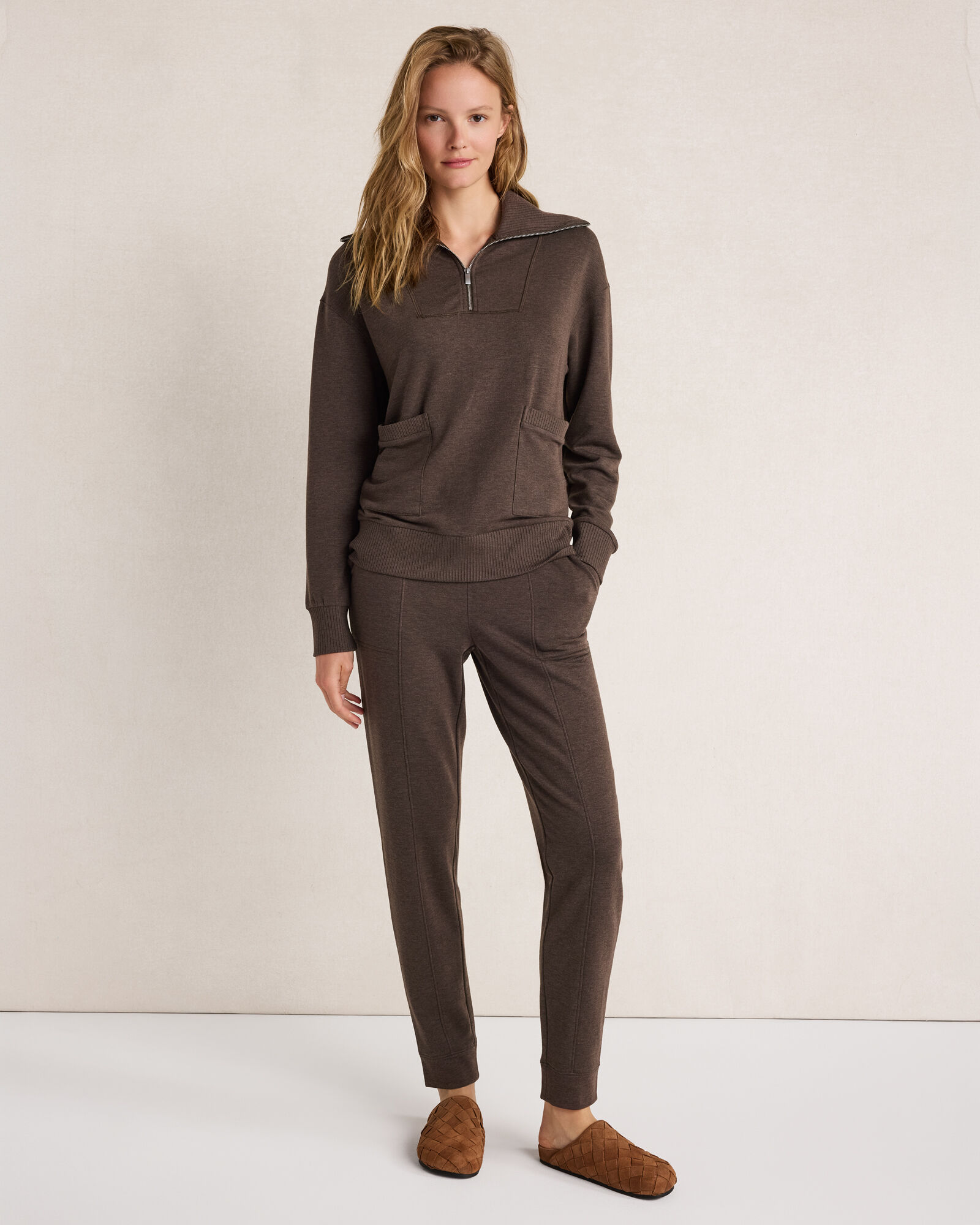 Fleece Pintuck Joggers