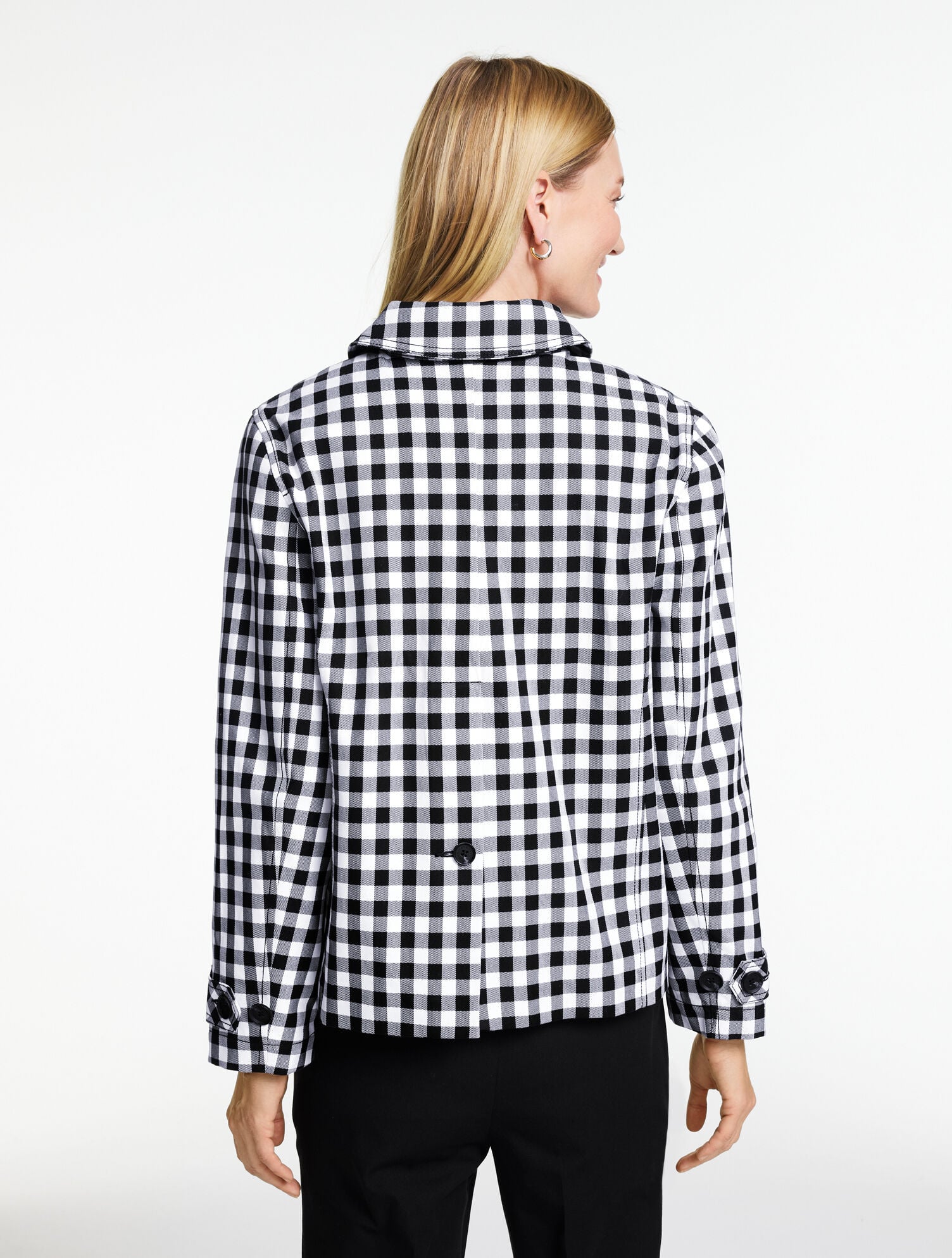 Ex 乱れGingham “Otte Otte” Shirt Jacket Gingham Jacket | Talbots