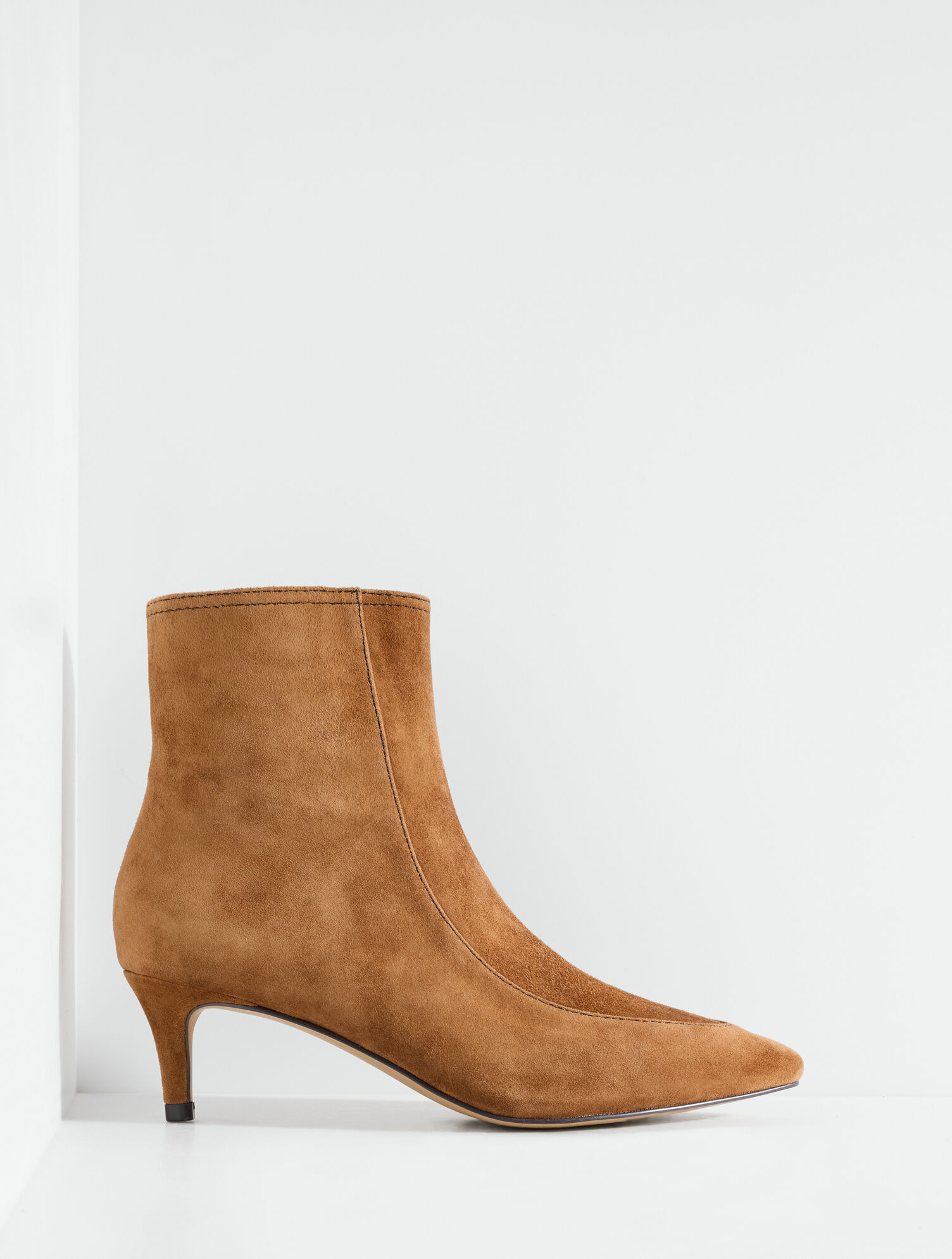 Kait Suede Flare Ankle Boots
