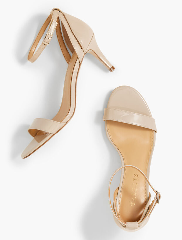 Rosalie Ankle-Strap Sandals - Patent Leather