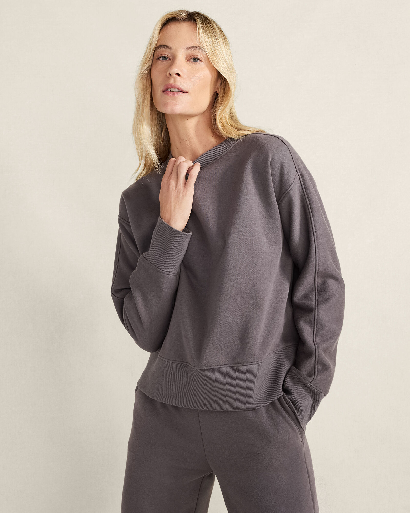 Sporty Fleece Crewneck