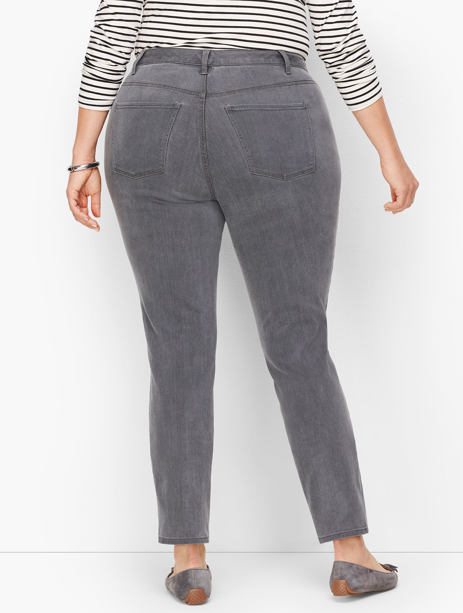 Slim Ankle Jeans - Curvy Fit - Cadet Grey