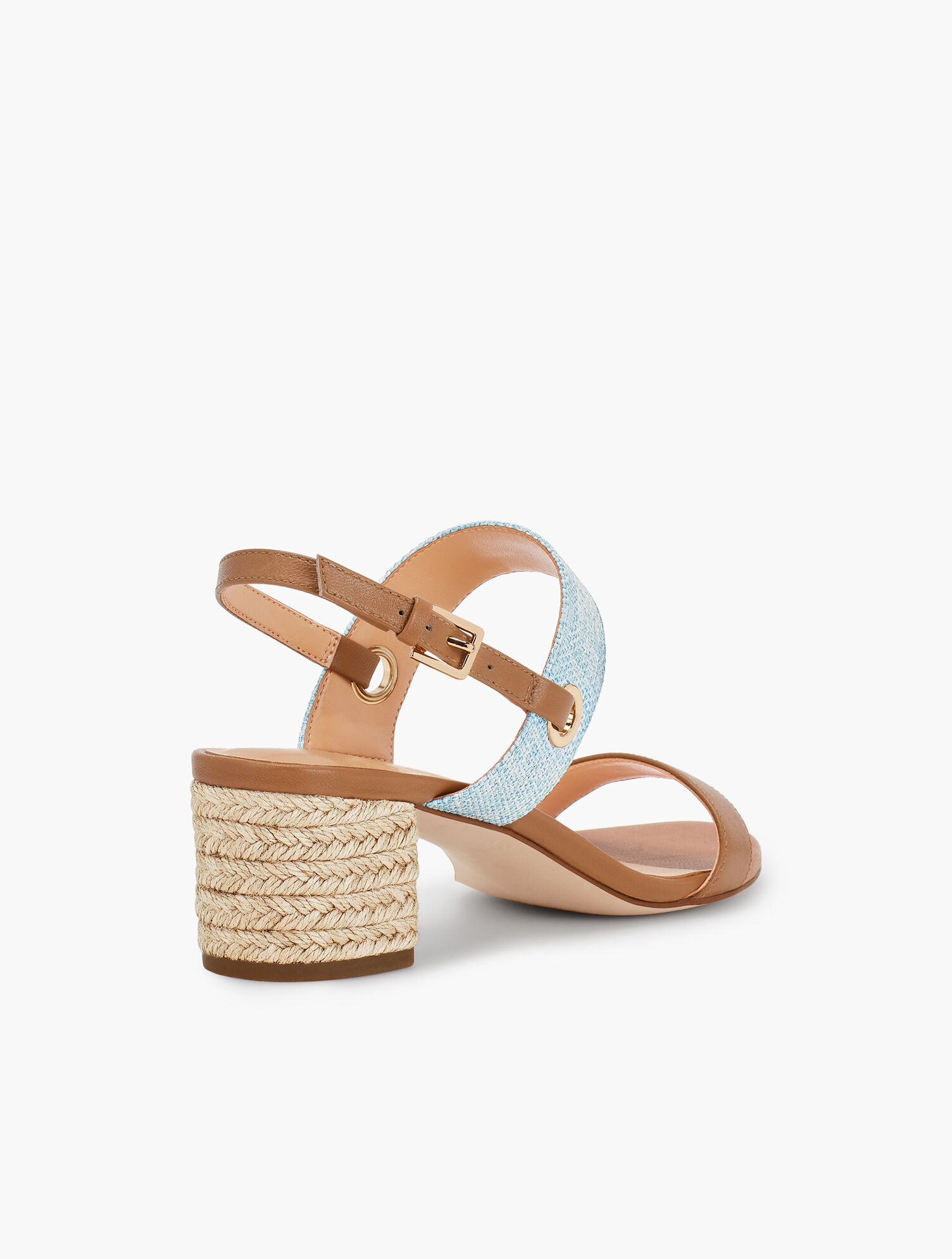 Mimi Rope-Heel Sandals - Leather &amp; Fabric