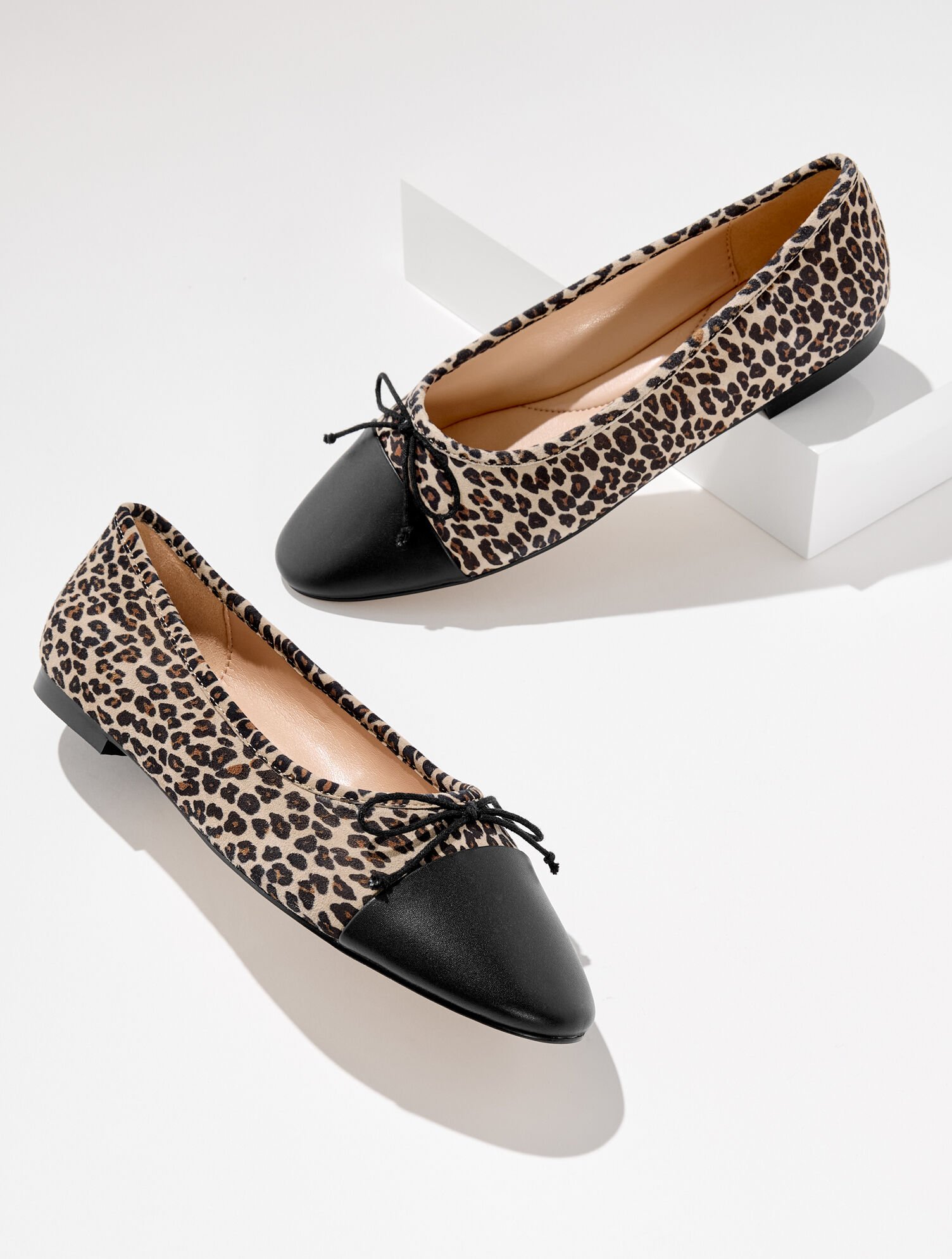 Ansly Suede Ballet Flats - Printed