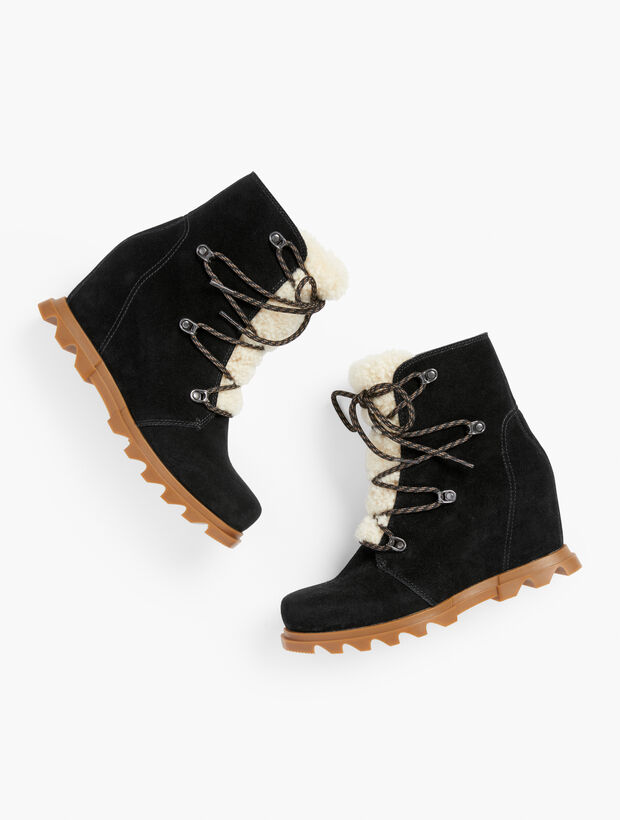 Sorel Joan Of Arctic&trade; Waterproof Suede Wedge Ankle Boots