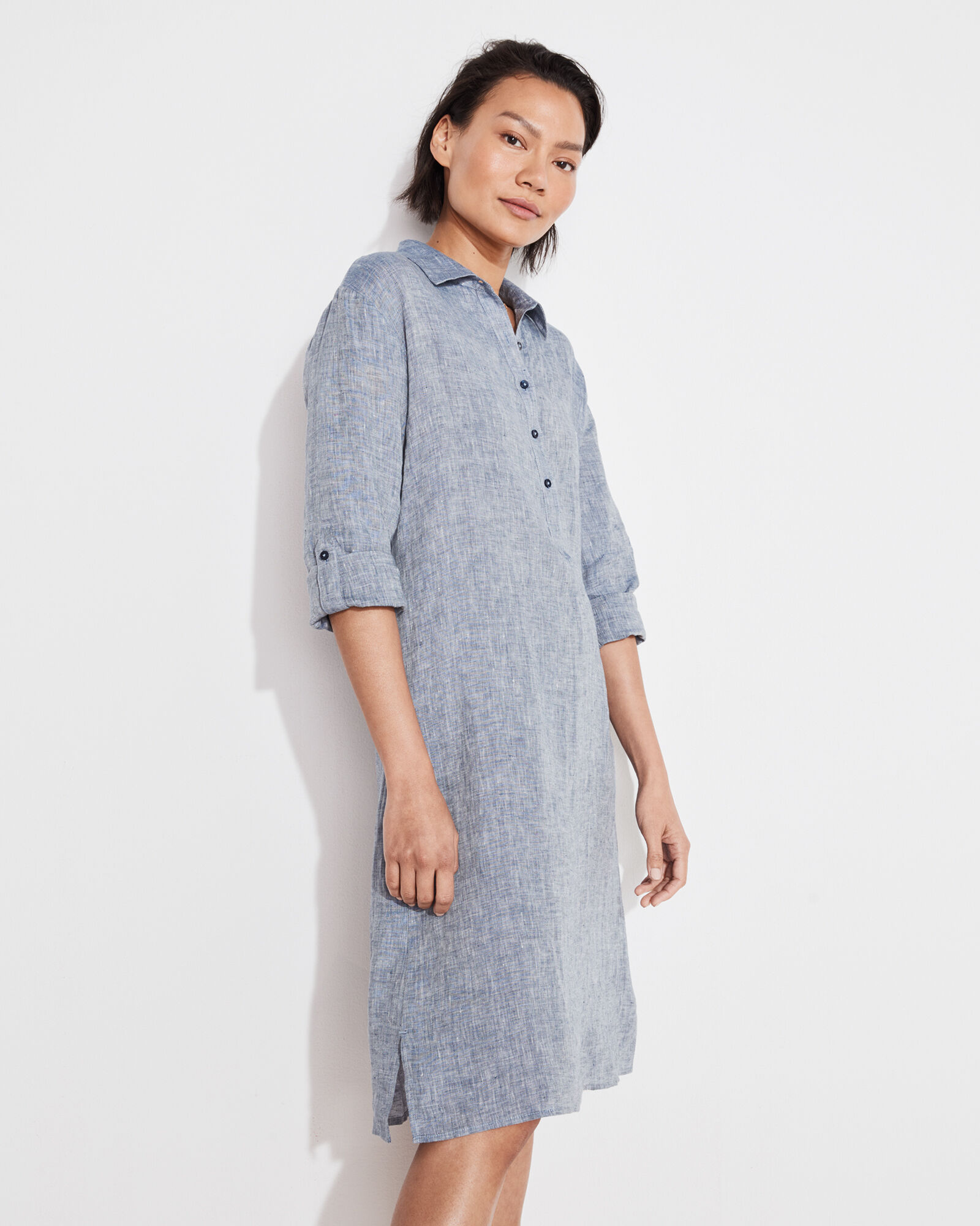 chinese dress ladies Stonewashed Linen Women Dress Silvia main image 0