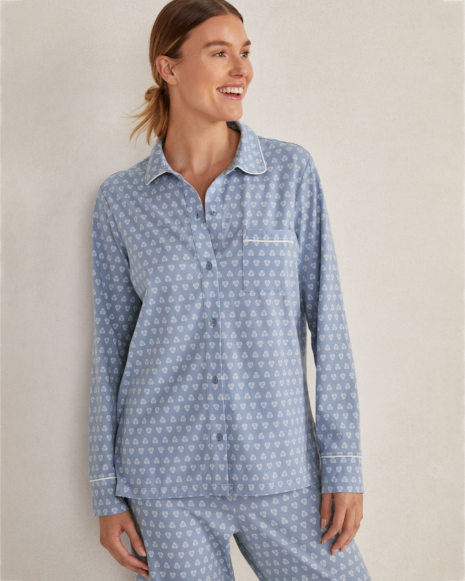 Organic Cotton Jersey Foulard Sleep Set