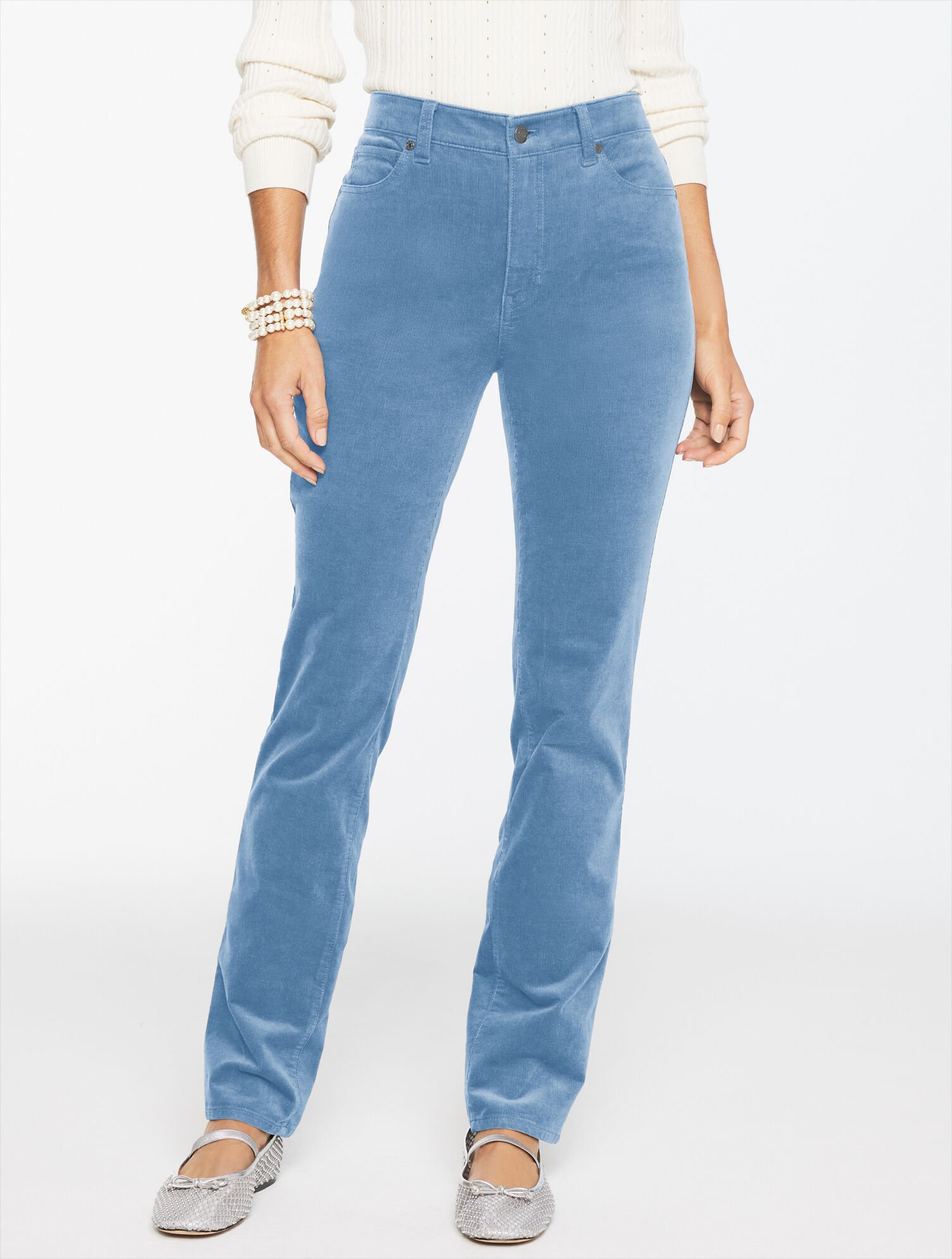 Straight Leg Stretch Corduroy Pants | Talbots