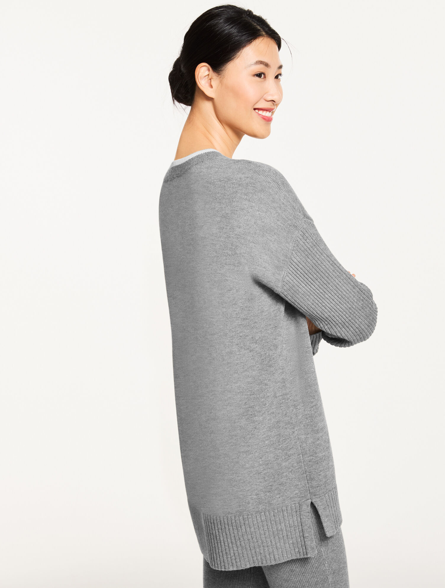 V-Neck Tunic Sweater