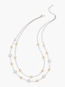 Silver &amp; Gold Double Strand Necklace