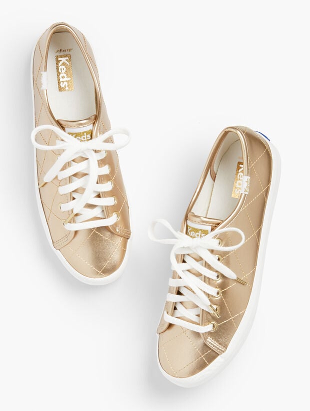 Keds® Kickstart Sneakers Quilted Metallic Talbots