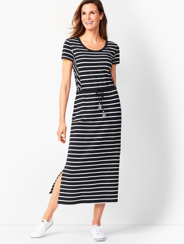 Sport Stripe Midi-Dress | Talbots