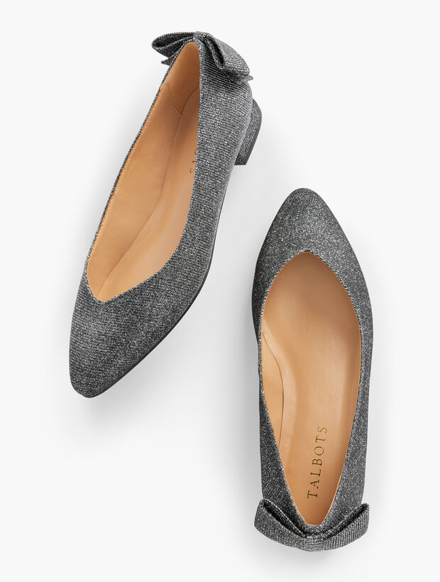 Edison Bow Lurex® Flats Talbots