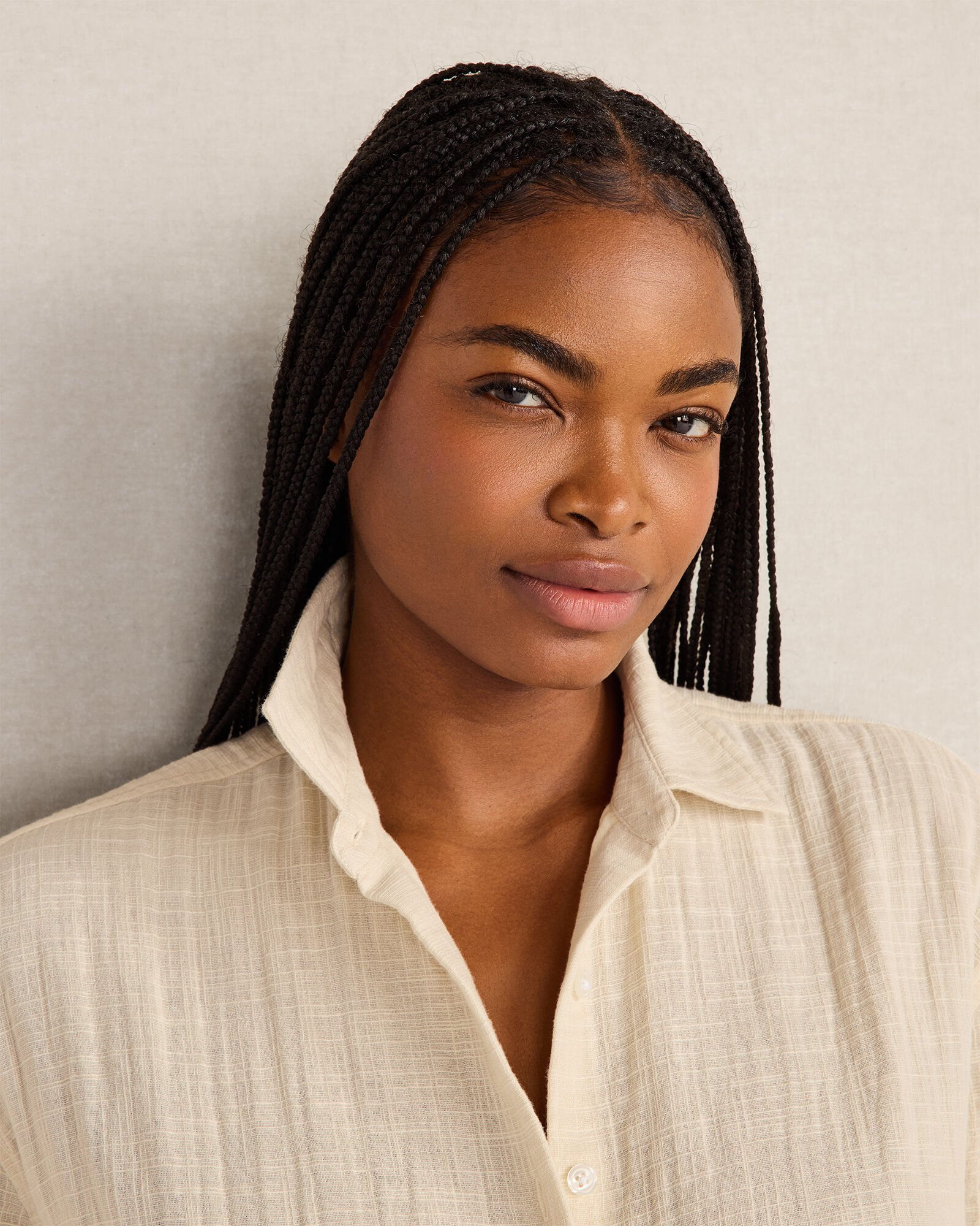 The Daily Shirt in Textured Cotton Gauze