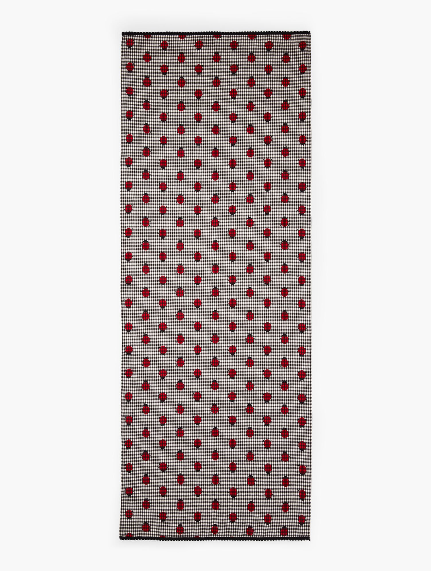 Gingham Ladybug Scarf