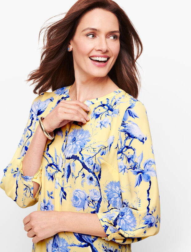Pleated Sleeve Popover - Toile 