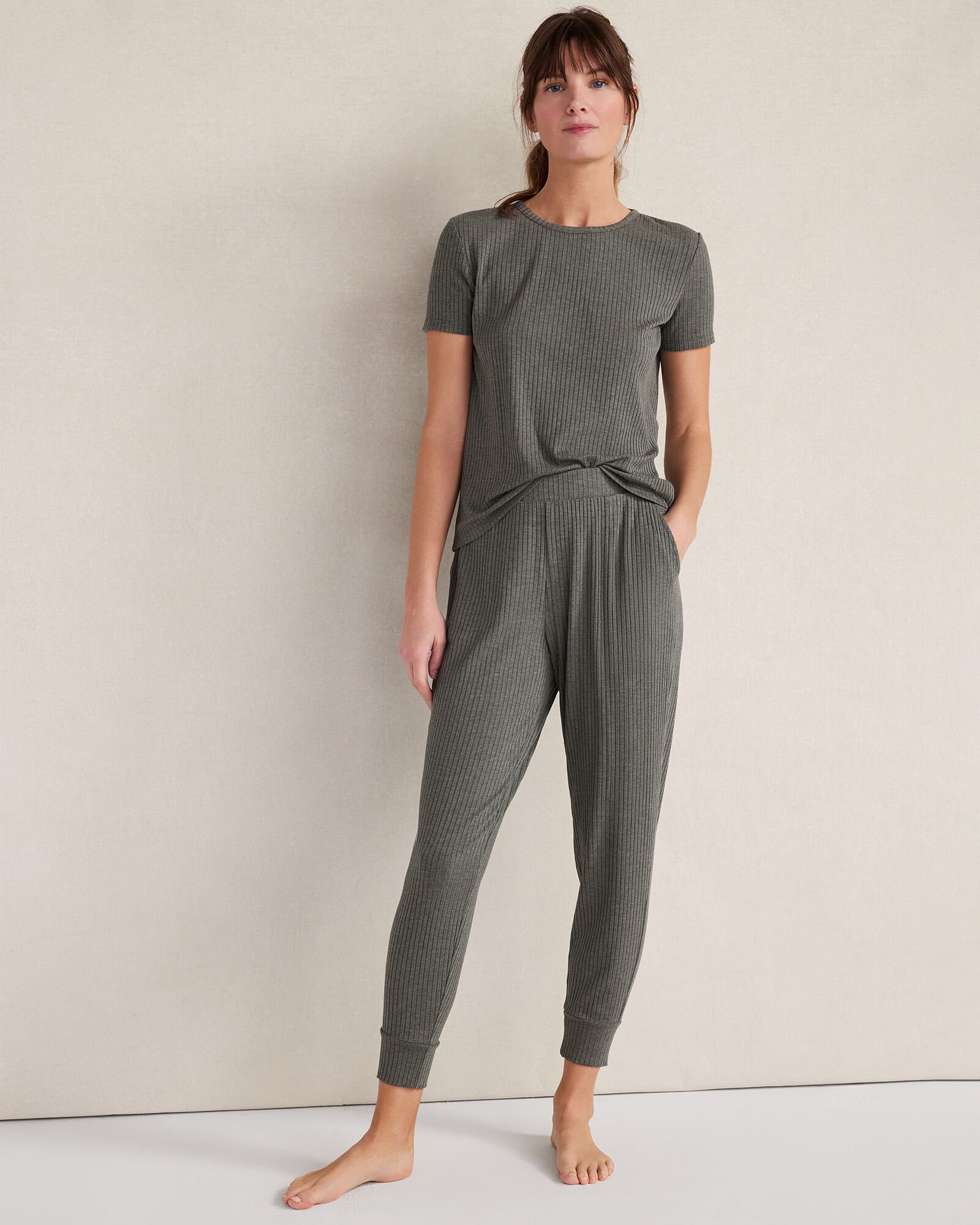 Resti Drapey Rib Knit Joggers