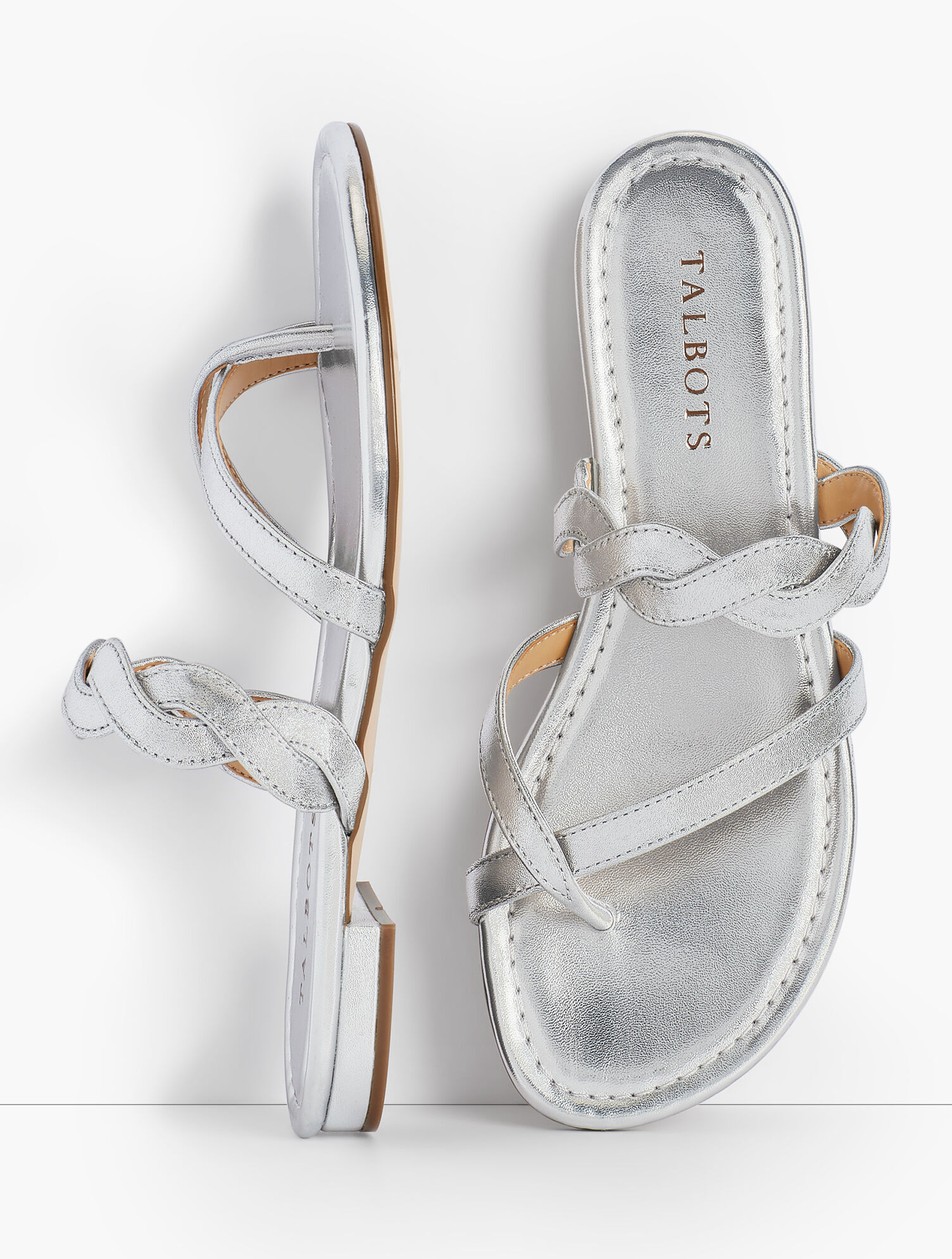Gia Twist Sandals - Metallic