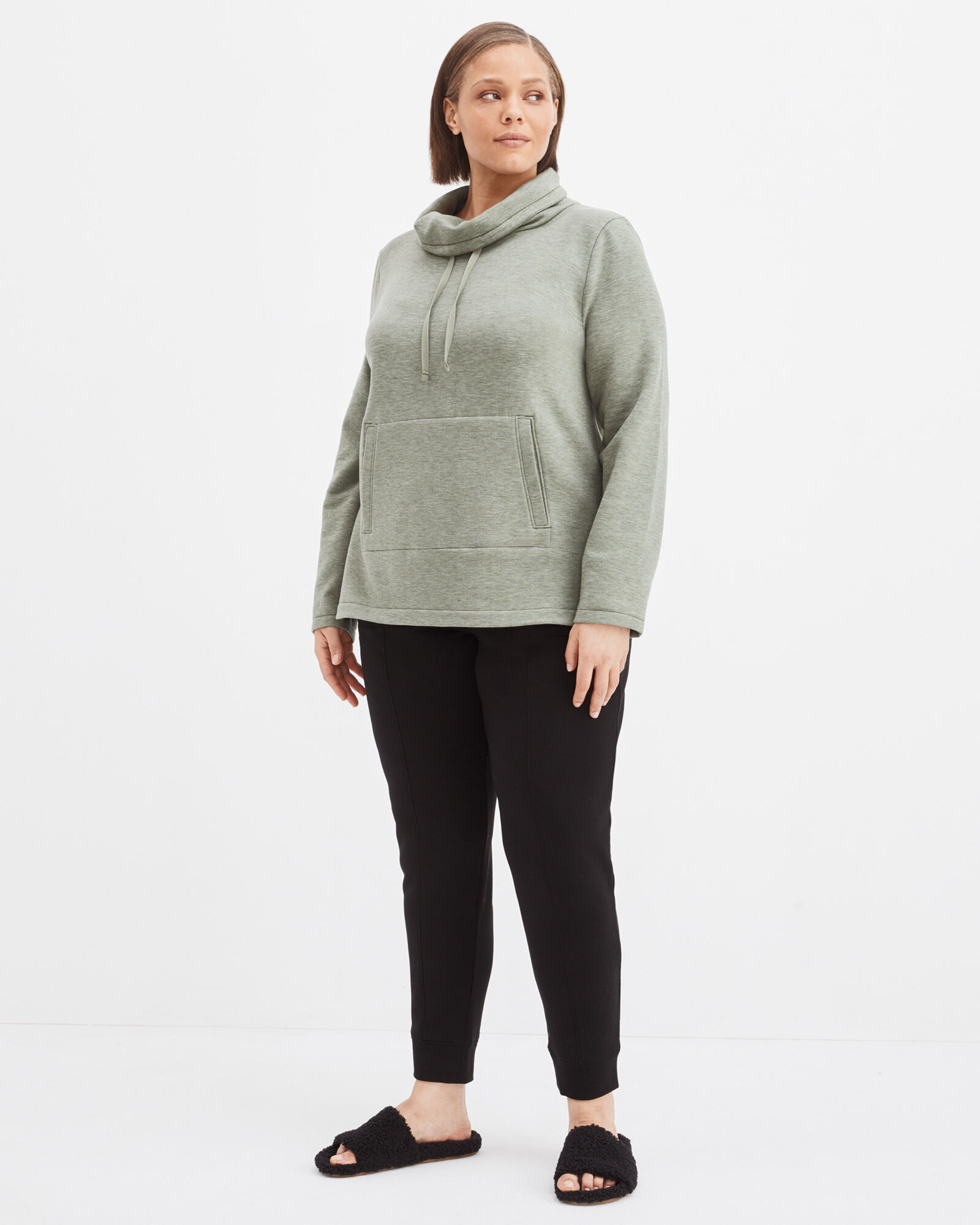Fleece Cowl Neck Tunic