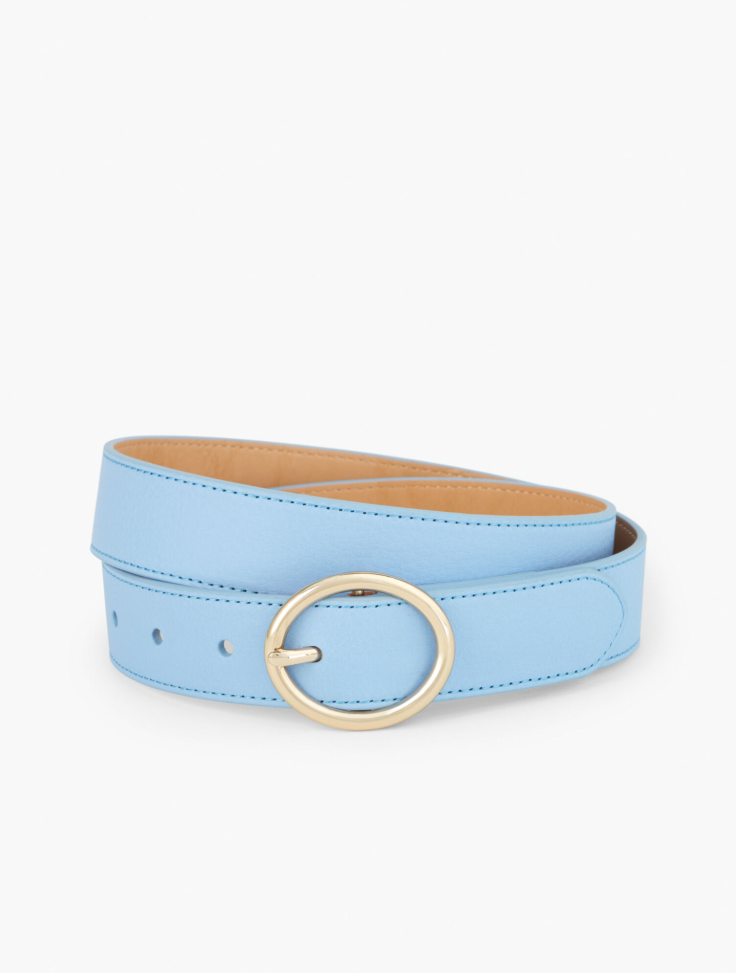 Soft Pebbled Leather Belt