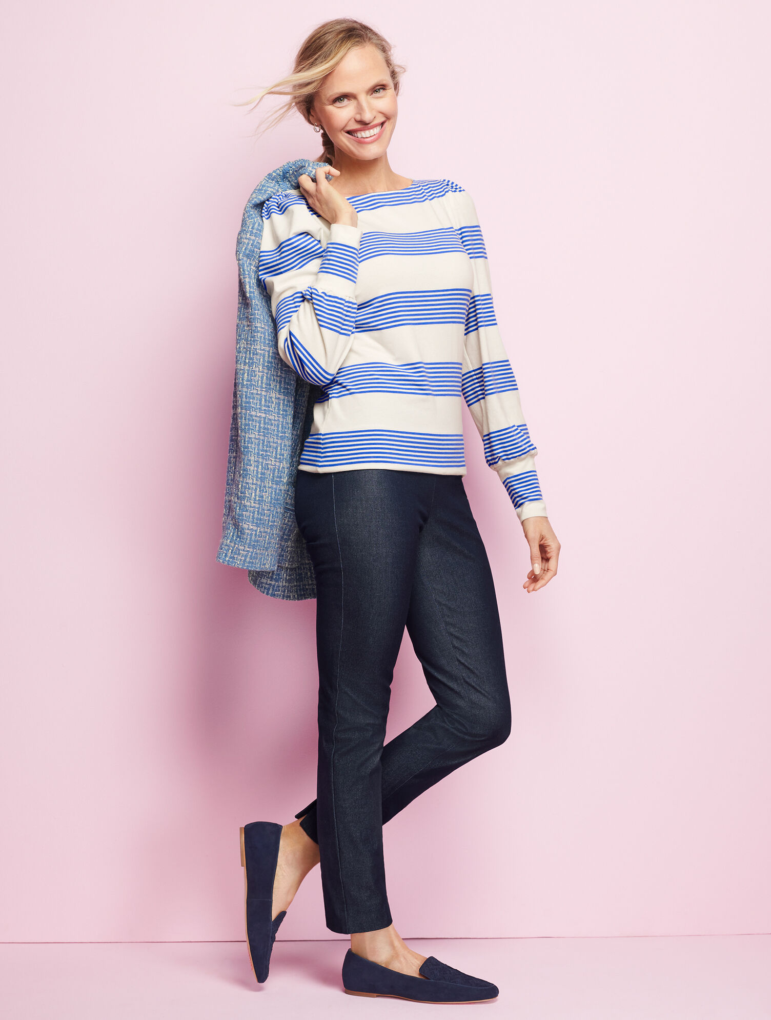 Talbots Chatham Slim Ankle Pants - Refined Denim