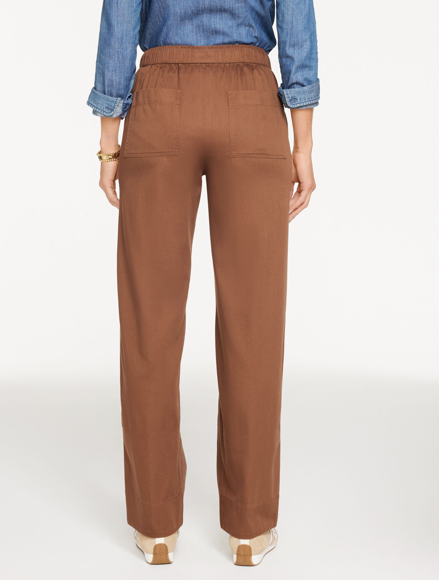 Straight Leg Pull-On Pants