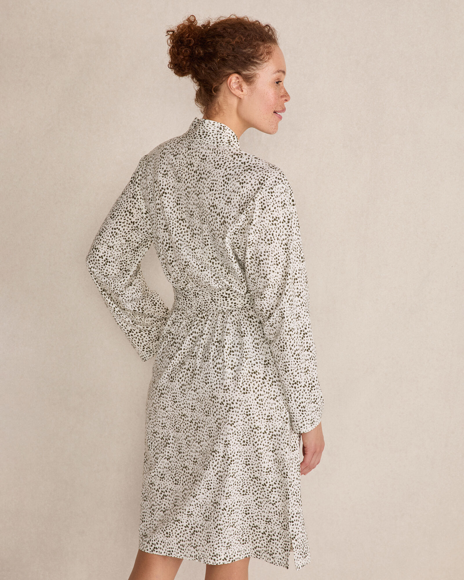 Organic Cotton Jersey Animal Dot Robe