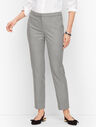 Square Houndstooth Woven Ankle Pants