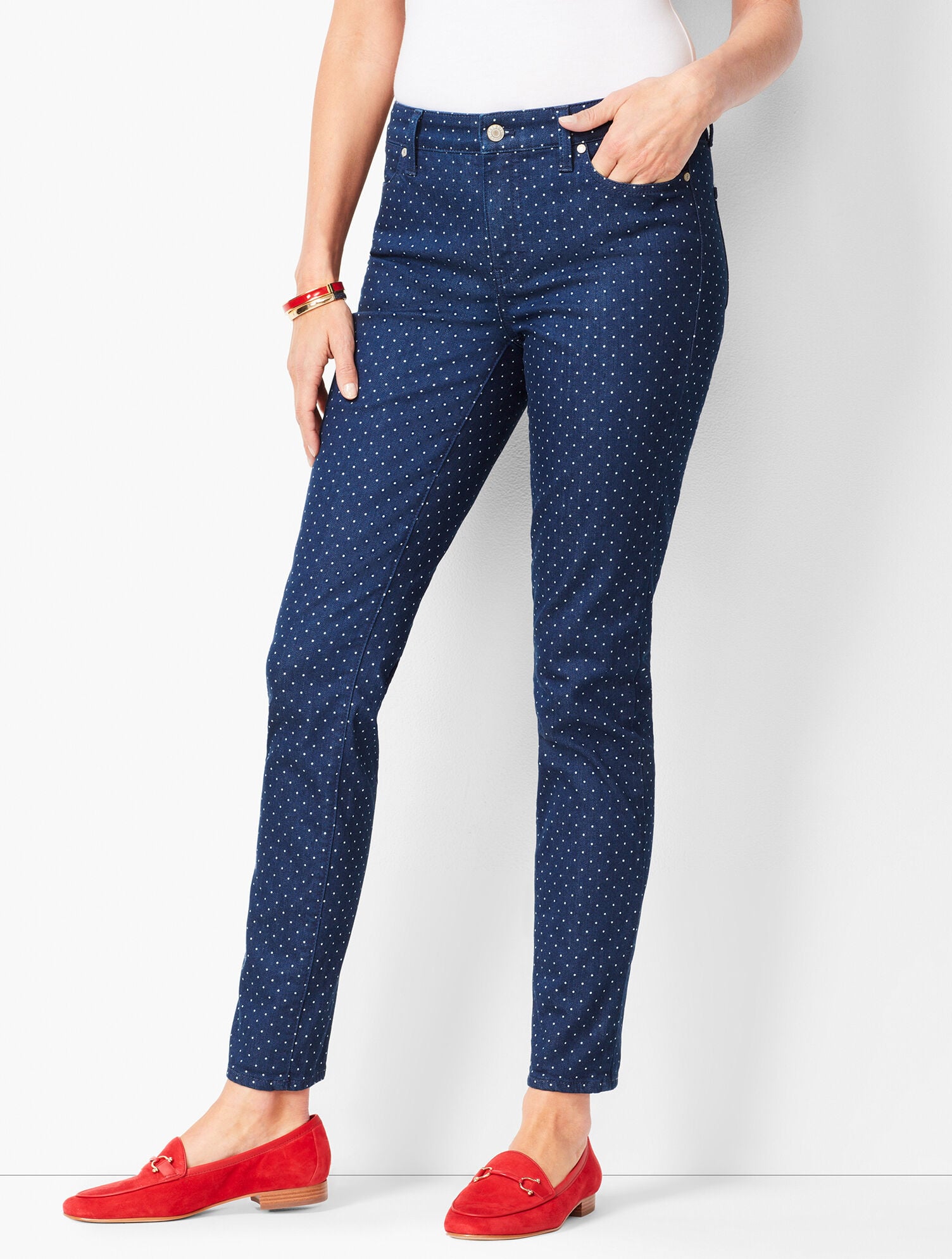 Slim Ankle Jeans - Dot