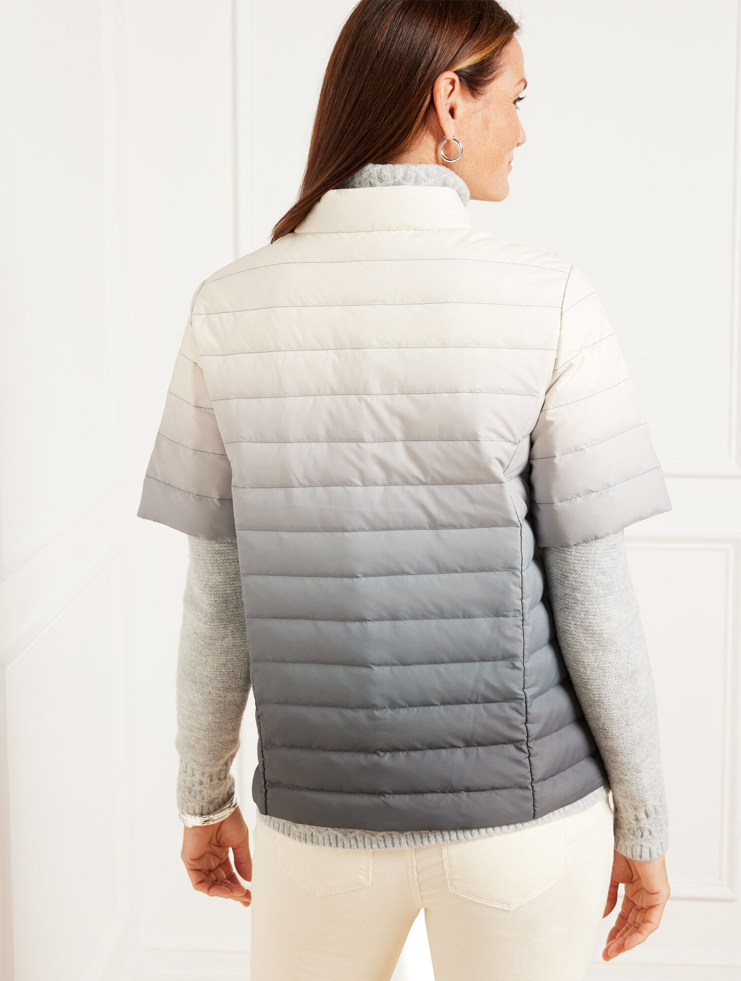 Quilted Down Puffer Jacket - Ombr&eacute;