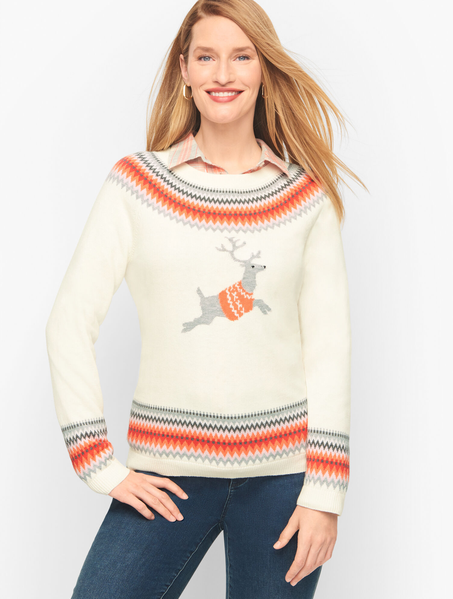 Reindeer Fair Isle Sweater