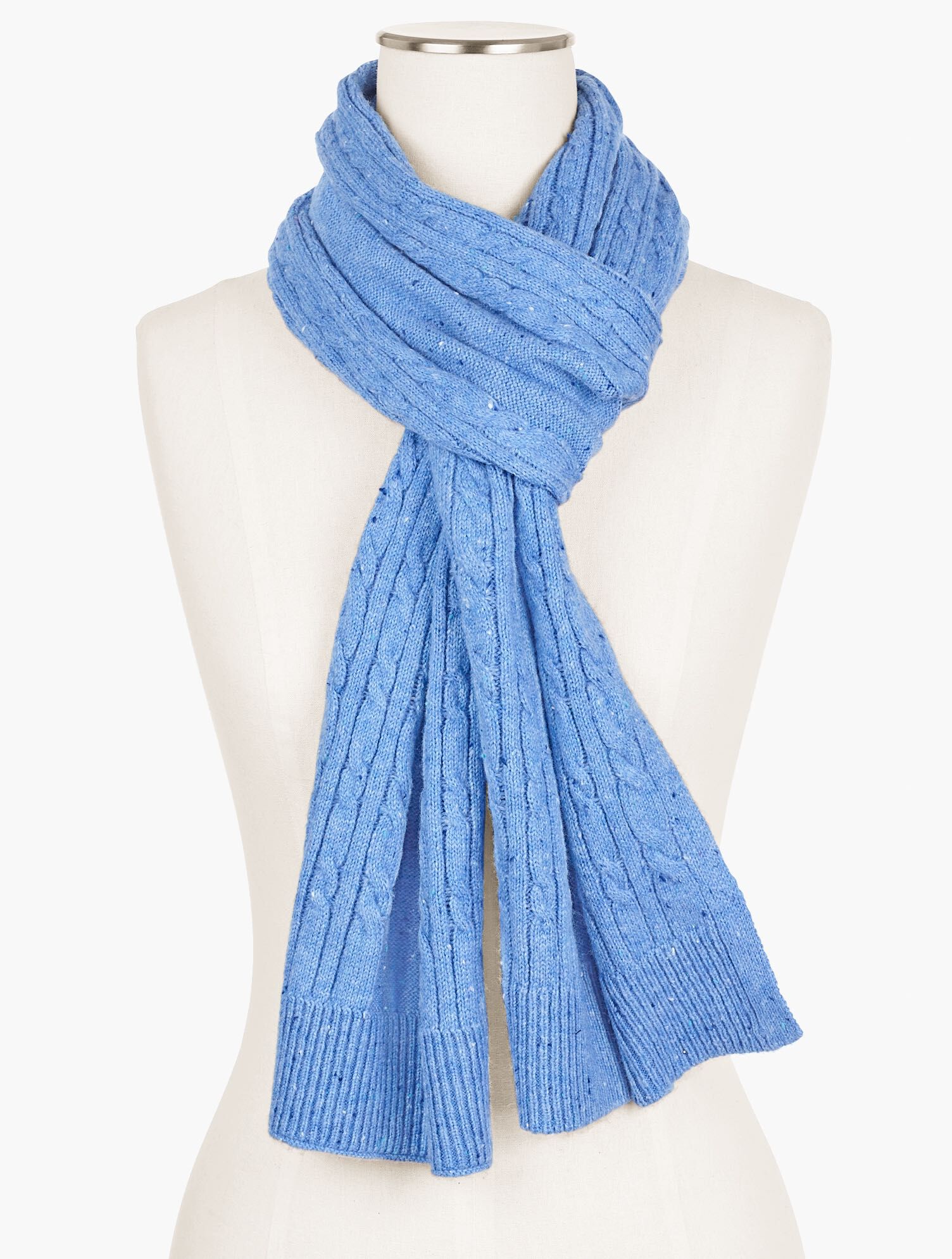 Supersoft Cableknit Scarf - Tweed