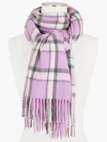 Cashmere Waterweave Scarf - Frosted Lavender