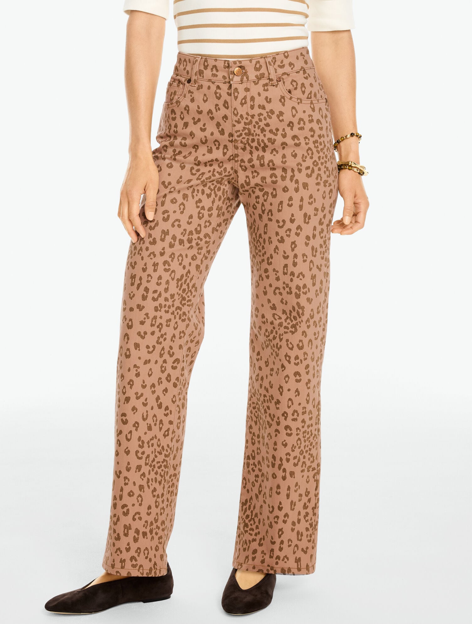 Classic Jean Trousers - Modern Leopard