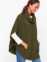 Cable Cowlneck Poncho