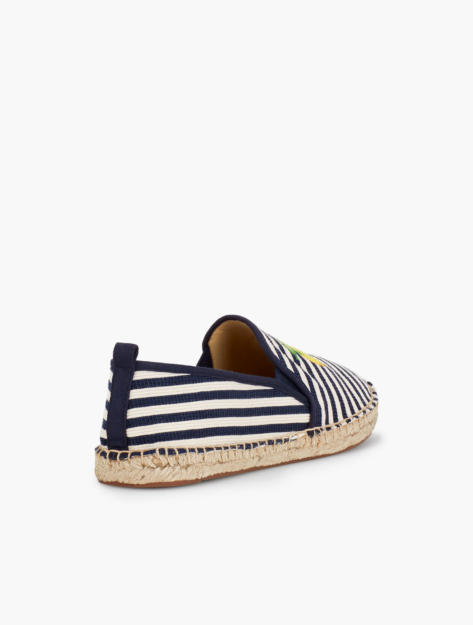 Izzy Espadrilles - Embroidered Lemon