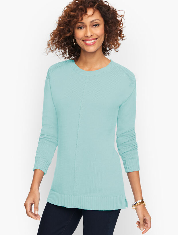 Drop Shoulder Tunic Sweater