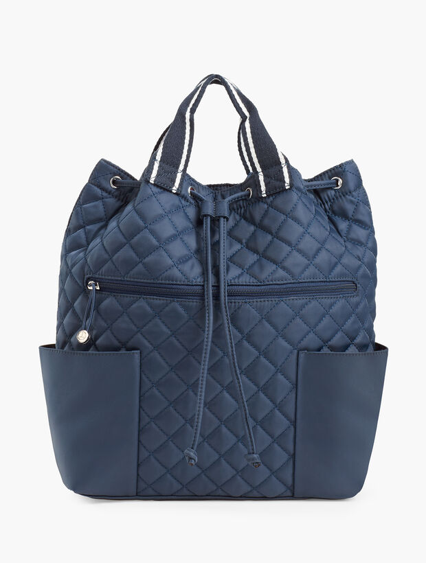 Quilted Nylon Backpack