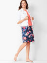 Floral Canvas A-Line Skirt