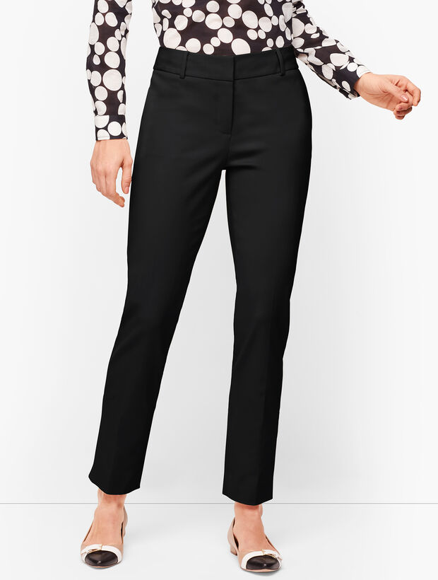 Talbots Hampshire Ankle Pants - Curvy Fit - Double Weave - Traditional Hem