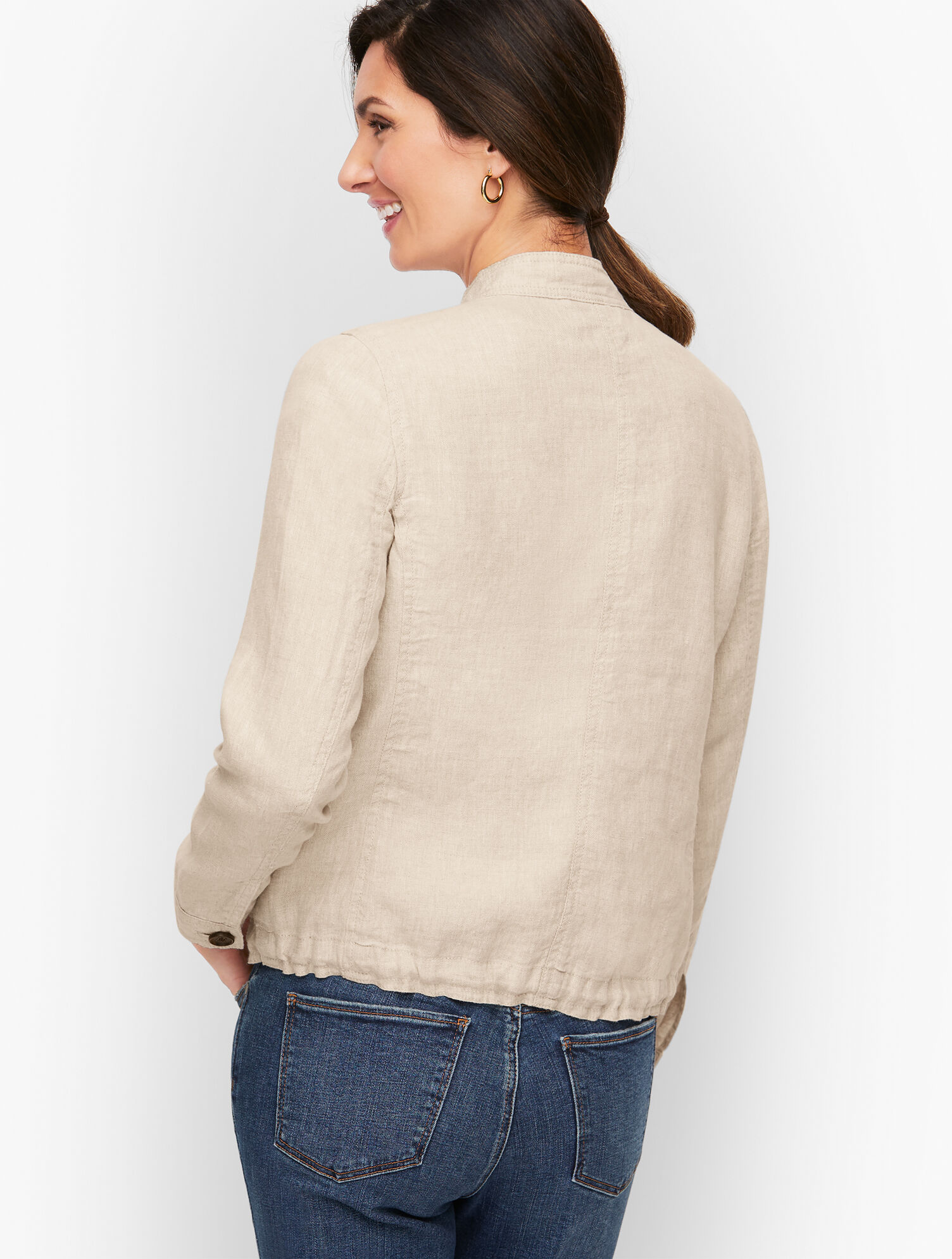 Washed Linen Jacket | Talbots
