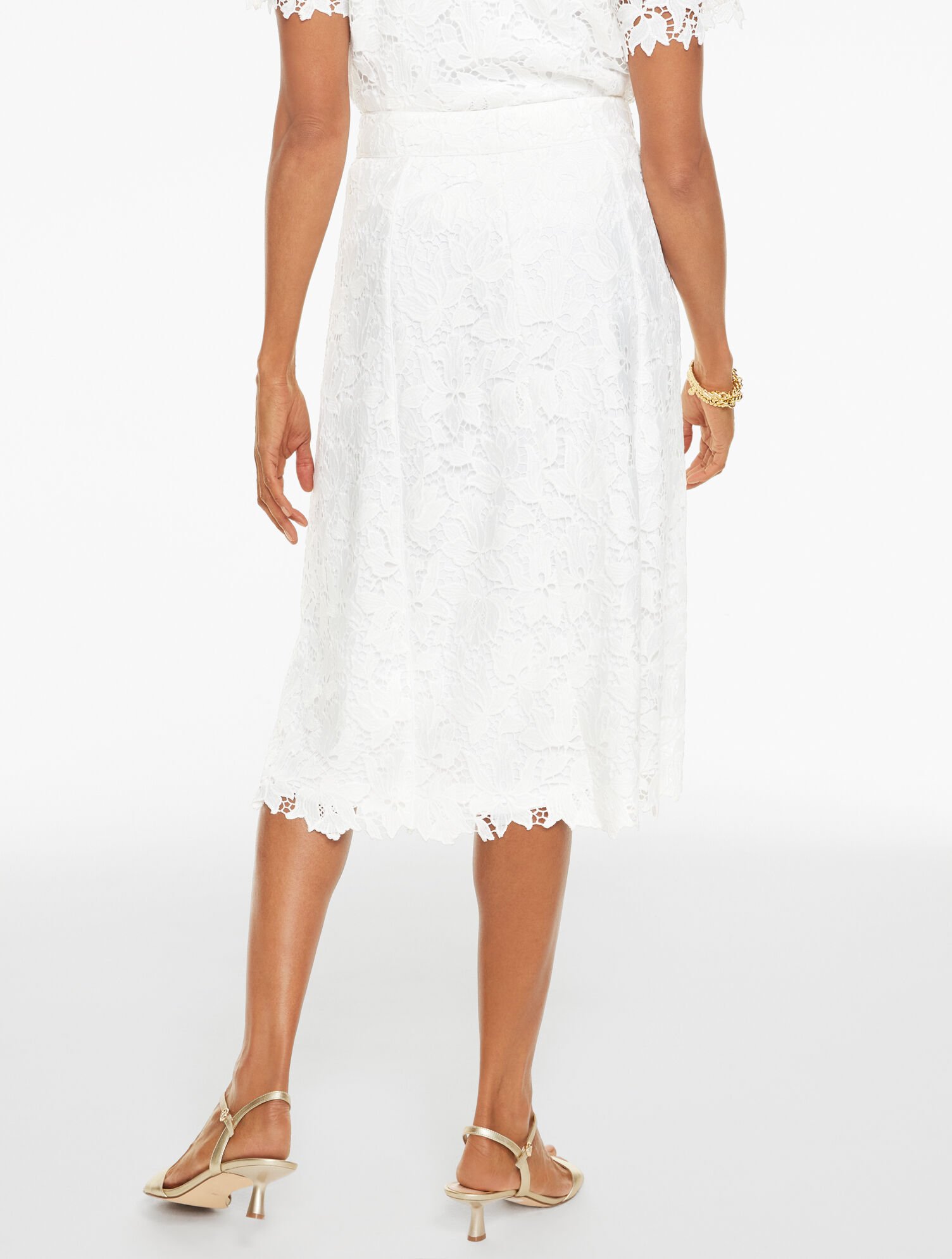 RSVP Corded Lace Midi Skirt