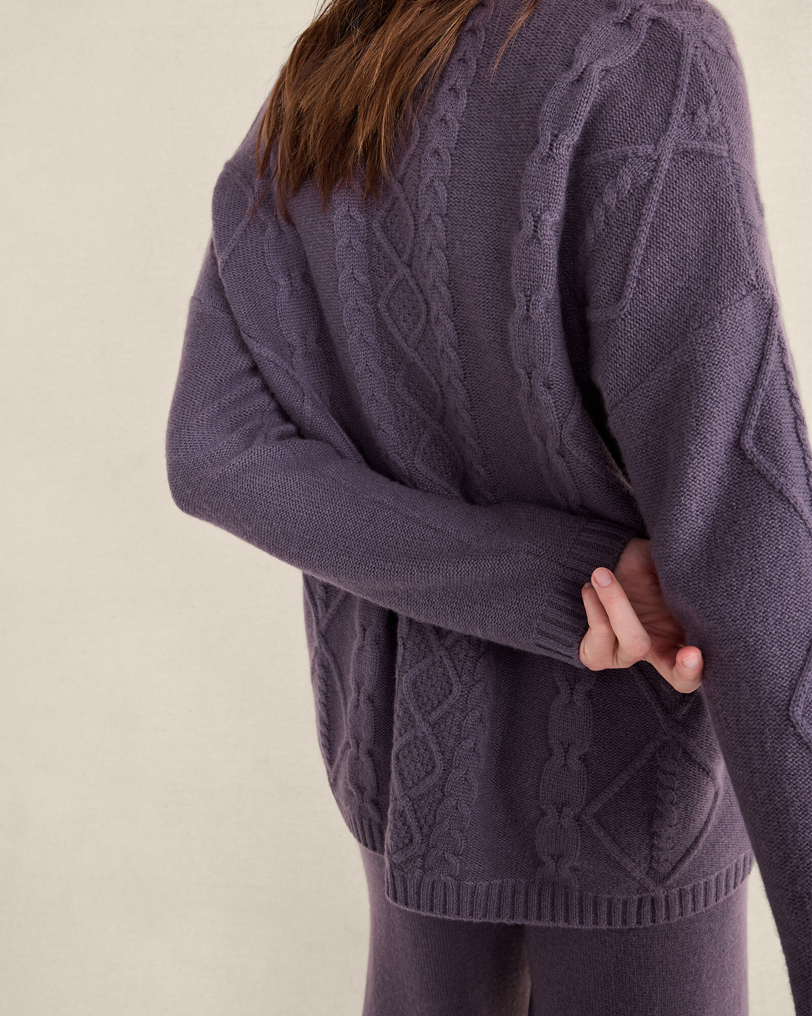 Cashmere Cable Knit Cardigan | Haven Well Within