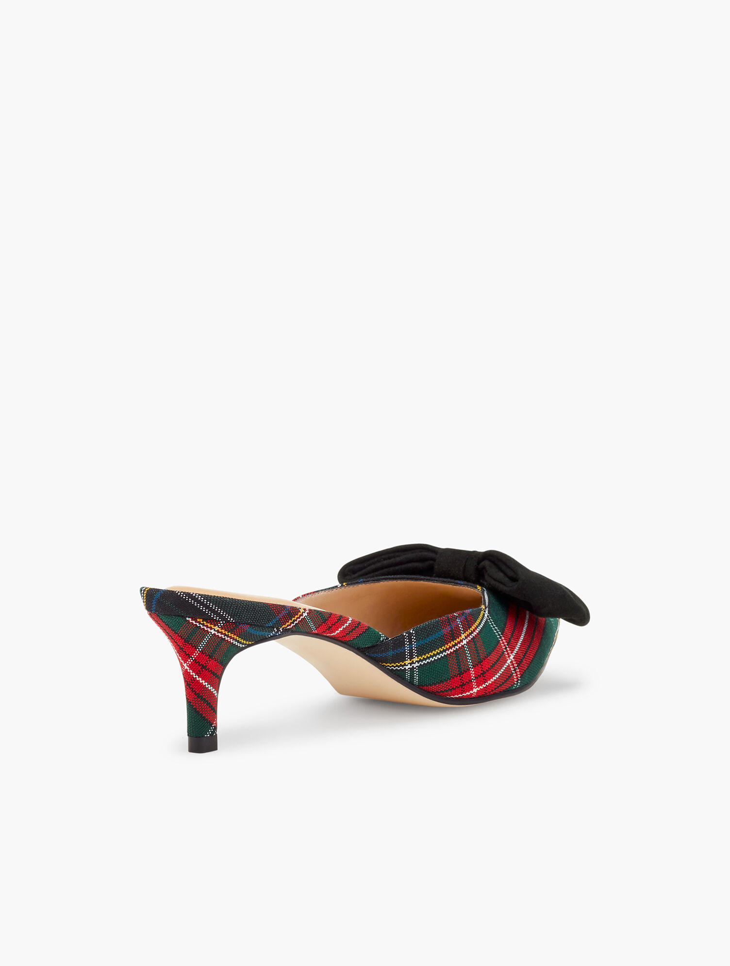 Erica Bow Mules - Plaid