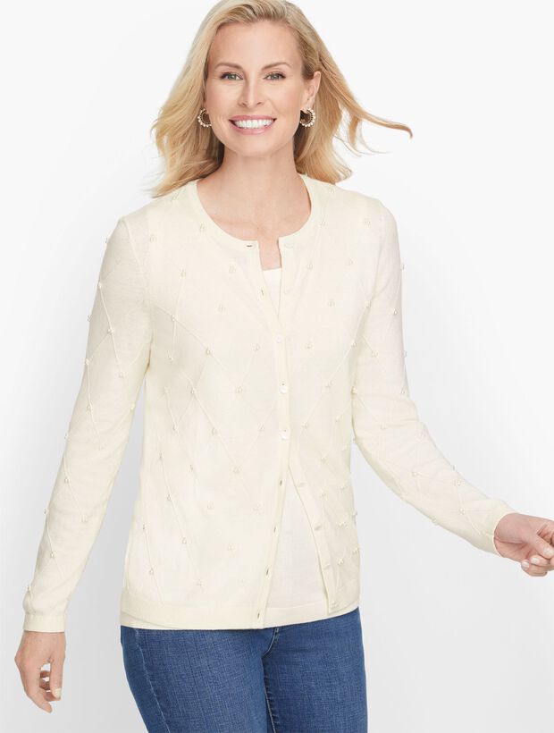 Charming Cardigan - Pearl Embellished