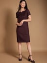 Luxe Italian Stretch Flannel Sheath Dress