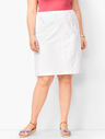 Classic Cotton A-Line Skirt - Embroidered