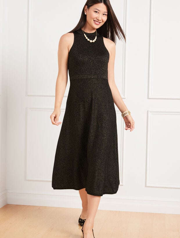 merino wool blend knit dress Hand-Knitted Italian Merino Wool Dress: Cable Knit Fitted Waist