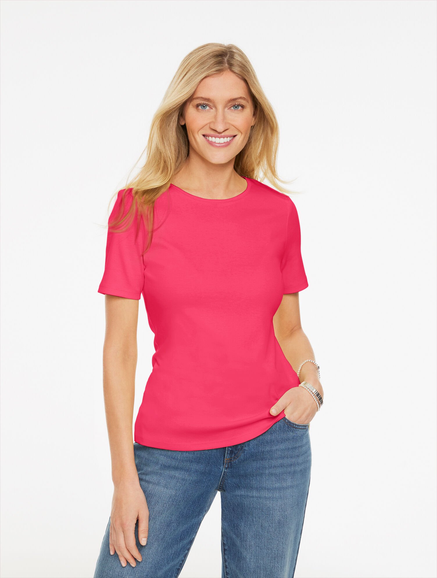 Pima Cotton Crewneck Tee - Brights